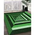 thumbnail image 3 of Ahgly Tapis d'Intérieur Lavable en Machine Carré Transitionnel Vert Forêt Foncé, 4 Pieds Carré, 3 of 7