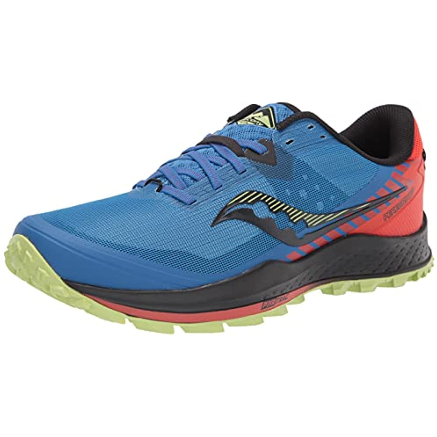 Saucony Men's Peregrine 11 Trail Running Shoe, ROYAL/SPACE/FIRE, 10.5