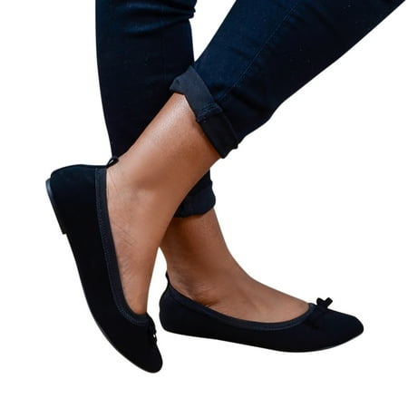 

Mepaouo Women s Flats Shoes Pointy Toe Slip On Casual Shoes Comfortable Ballet Flats Dress Shoes