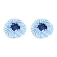 thumbnail image 4 of VONKY Baby Satin Bonnet Soft And Comfortable Sleep Solution Made With Satin Polyester Children Satin Hair Bonnet Windproof light blue 2Set, 4 of 6