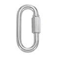 thumbnail image 1 of Uxcell M10 1.6" 304 Stainless Steel Quick Link Chain Connector, D Ring Chain Hooks 2297 LBS Capacity 1 Pcs, 1 of 7