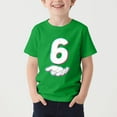 thumbnail image 2 of HVOBBTY T-shirt Décontracté à Manches Courtes Respirant pour Tout-Petits, T-shirt Imprimé à Manches Courtes Col Rond Manches Courtes Décontracté Polyvalent pour Enfants Vert, 7-8 Ans, 2 of 4