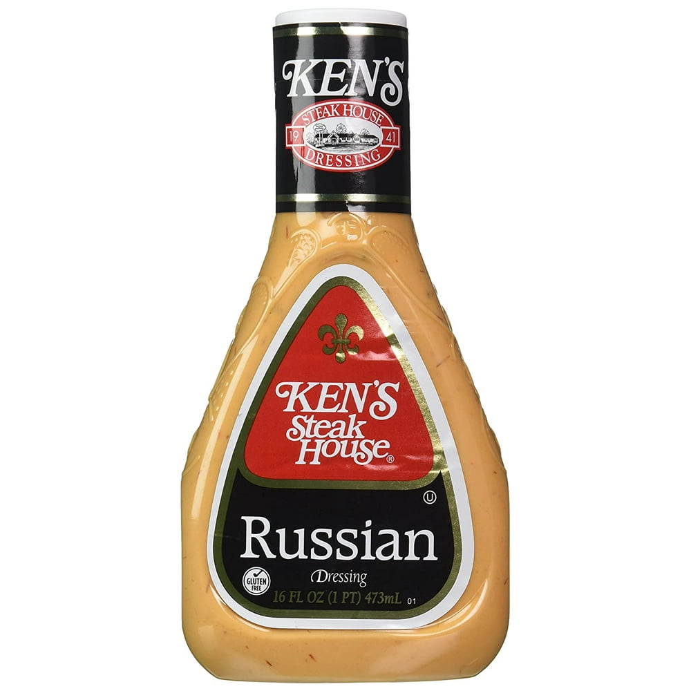 Kens Steakhouse Russian Salad Dressing (Pack of 2) 16 oz Bottles