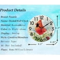 thumbnail image 2 of GZHJMY Cardinal on Branch Christmas Round Wall Clock, 9.5 Inch Battery Operated Quartz Analog Quiet Desk Clock for Home,Office,School,Kitchen, 2 of 4