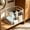 132#Clear, variant on Clear Foldable PVC Storage Basket With Handles Space-Saving Organizer Bin For Wardrobe Shelf Nursery Bedroom Living Room Clothes Toys Blanket Storage