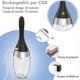 thumbnail image 4 of 350ml Automatic Enema Bulb With 3 Intensity Modes, Rechargeable Non-return Shower For Men Women Private Hygiene Shower Silicone Enema Kit, 4 of 5