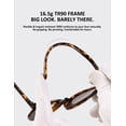 thumbnail image 5 of Women's Polarized Sunglasses – Lightweight 16.5g TR90 Frame, UV400 Protection Classic Fashion Shades for Driving Fishing Beach Outdoor, 6 Colors Available, 5 of 6
