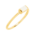 thumbnail image 2 of Women's Finecraft Baguette-Cut Created Opal October Birthstone Ring in 1K Gold, Size 8, 2 of 4