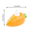 thumbnail image 4 of ICQOVD Juguete Interactivo,3Pc Easter Carrot Rabbits Power Car Carrot Rabbits Small Car Niños Interestingjuguete, 4 of 6