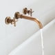 thumbnail image 5 of Grifo para lavabo de baño secretgardenu, 2 manijas, caño giratorio de 360 ​​grados, para pared Bronce, 5 of 8
