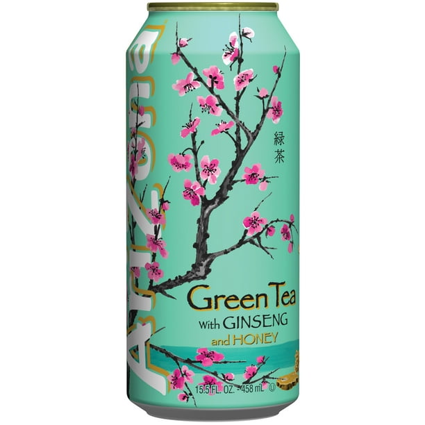 Arizona, Ginseng & Honey Iced Green Tea, 15.5 Oz, 24 Ct