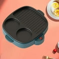 thumbnail image 4 of Electric Omelette Pan Barbecue Pan Electric Cooker Multifunction Non-Stick Hotpot Steamer Steak Frying B US Plug, 4 of 8