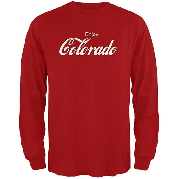 Old Glory Mens Enjoy Colorado Long Sleeve Graphic T Shirt