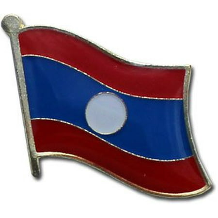 Laos Flag Lapel Pin