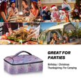 thumbnail image 7 of Iauyy Casserole Carrier for Hot Food Insulated Casserole Travel Carry Bag with Lid Food Warmer Bag for Party/Picnic,Soft Color, 7 of 7