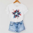 thumbnail image 6 of SELONE 4th of July Womens Shirts Trendy Star Tops Crewneck Short Sleeve Clothes Independence Patriotic Graphic Wear, 6 of 6