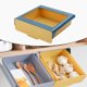 thumbnail image 5 of Gaveta extraíble debajo del gabinete para especias con cinta autoadhesiva Azul amarillo S Baoblaze cajón de especias, 5 of 8