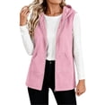 thumbnail image 2 of Stamzod Womens Vest Casual Hooded Sleeveless Fleece Lined Outerwear Vests Winter Coat with Pockets, 2 of 9