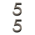 thumbnail image 3 of bedienty Office Plastic 3D Door Signs Indoor Address Plaques Plate Meeting Room Number 5 2Set, 3 of 6