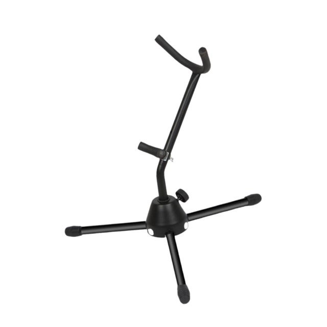 Soporte plegable para saxofón con relleno de esponja de goma suave, accesorio profesional para exhibición de instrumentos de viento.