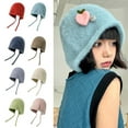 thumbnail image 2 of Winter Fashion Knitted Hat Stacking Knitted Bonnet Caps Hip-Hop Soft Warm Hat Winter Gift for Women Girls, 2 of 9