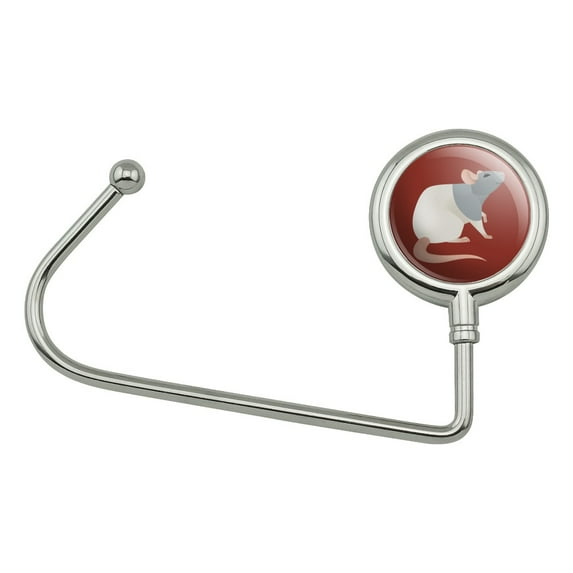 Hooded Rat Purse Bag Hanger Holder Hook