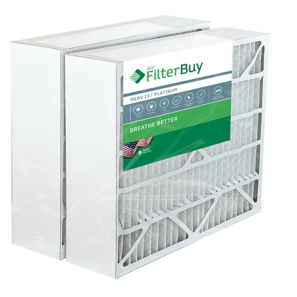 FilterBuy 20x25x6 Pleated AC Furnace Air Filters Compatible with
