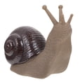 thumbnail image 3 of WHAMVOX Ceramic Snail Statue for Home Decor Adorable Beige Miniature Garden Ornament 3.5 x 2.5 inches, 3 of 8