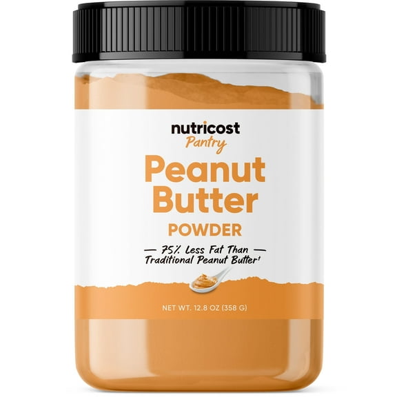 Nutricost Peanut Butter Powder - No Sugar Added (12.6 oz) - Non-GMO Supplement