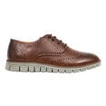 thumbnail image 6 of Deer Stags Boys' Benton Jr. Lace-up Wingtip Dress Fashion Sneaker - Brown/Grey - 5 Big Kid Medium, 6 of 8