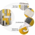 thumbnail image 5 of Shower Curtain Bathroom Set Watercolor Yellow Grey White Block Waterproof Fabric Shower Curtains with Grommets&Hooks Abstract Modern Art Privacy Bath Curtain for Bathtub 36x72in, 5 of 7