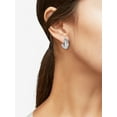 thumbnail image 3 of Time and Tru Silvertone Bubble Hoop Earring, 1 Pair, 3 of 4
