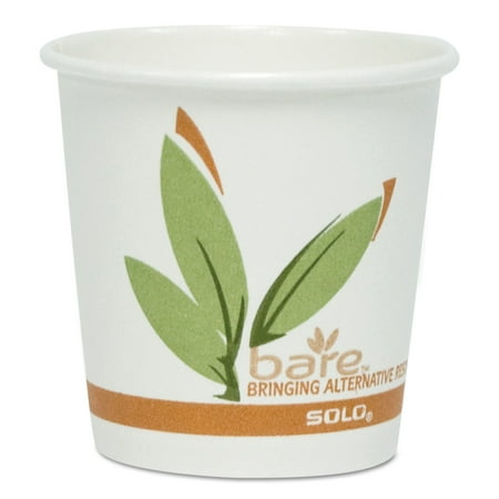 Paper Cup Cups - SOLO Cup Company Bare by Solo Eco-Forward Recycled Content PCF Paper Hot Cups, 12 oz, 1,000/Ct