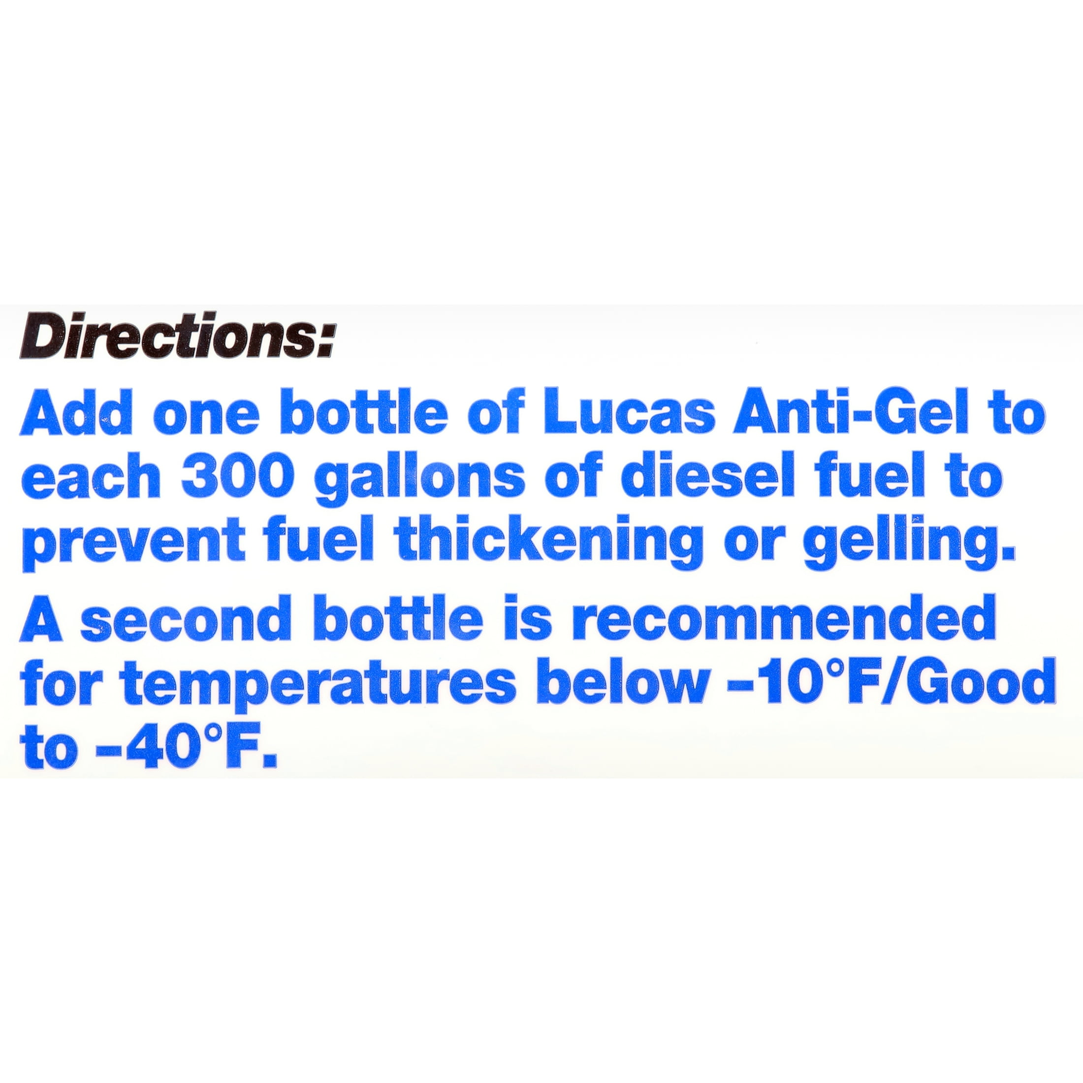 (6 pack) Lucas 10866 Anti-Gel Diesel Fuel Additive 64 Fluid Ounces for All Diesel Engine Applications