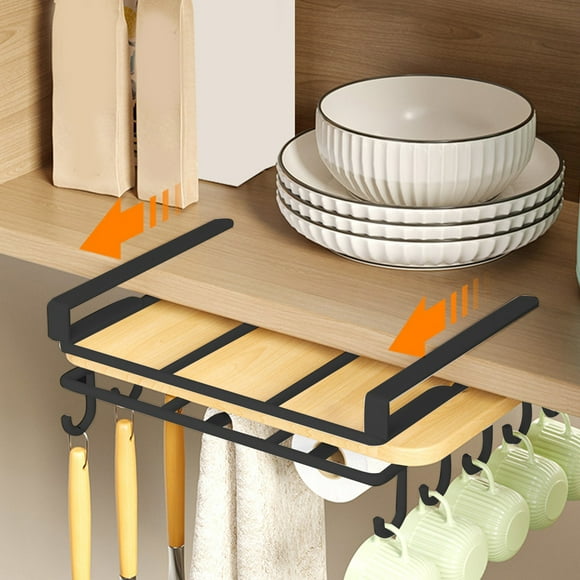 Organizadores de armario y gabinete de almacenamiento Estante colgante de cocina Estante para tablas de cortar Colgador de puerta de gabinete multifuncional Almacenamiento montado en la pared Copa de