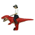 thumbnail image 4 of Halloween Inflatable Costume Ride on Dinosaur Outfit Blow Up T Rex for Adults Halloween Party, 4 of 5