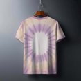 thumbnail image 6 of PNTUTB Summer Women's Casual Fashion Tie Dye Gradient Crew Neck Pullover Short Sleeve Loose Comfortable Tops, 6 of 6