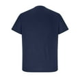 thumbnail image 4 of WREESH Men's Solid Henley Shirts Short Sleeve Shirt with Turndown Collar for a Classic Business Casual Style Blue, 4 of 6