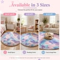 thumbnail image 4 of Sanmadrola Super Soft Shaggy Rugs Fluffy Carpets 2.6X2.6 Feet, Indoor Modern Plush Area Rugs for Living Room Bedroom Kids Room Nursery Home Decor, Upgrade Anti-skid Durable Rectangular Fuzzy Rug, 4 of 6