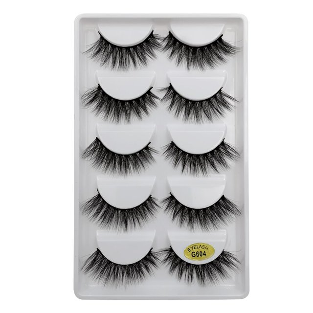 Extensión de pestañas de visón YSDO-3D, pestañas tenues, maquillaje tenue, pestañas de volumen esponjoso, crueldad falsa, libre de naturales, 3 pares, 5 pares hola suerte unisex