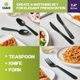 thumbnail image 5 of CIAO! 7.4" Black Knife Heavy Weight Polypropylene Individually Wrapped (Case of 1,000), 5 of 9