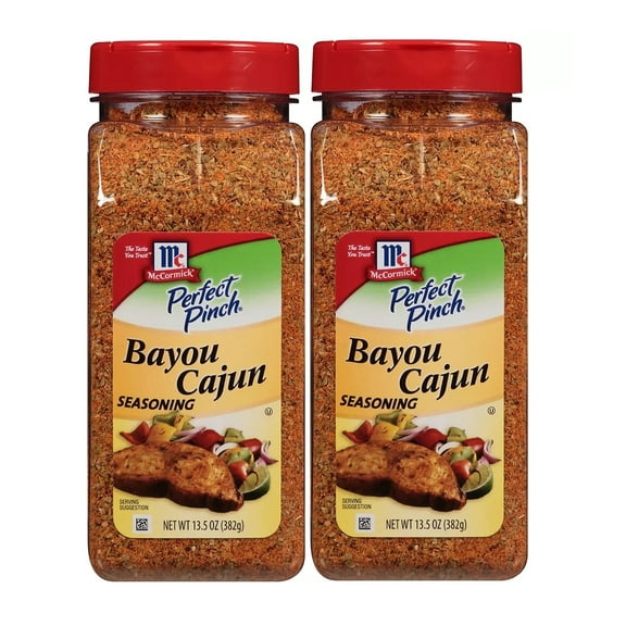 2 Pack| McCormick Perfect Pinch Bayou Cajun Seasoning, 13.5 oz.