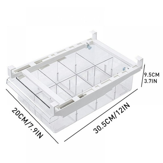 Balems PET Refrigerator Food Storage Containers With Lid Kitchen Separate Freezer Seal Bin For Vegetable Fruit Meat Fresh Box Organizer