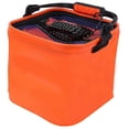 thumbnail image 1 of Seau de Pêche Pliable en EVA Forme Carrée avec Évent Outil de Rangement pour Sports Extérieurs, 1 of 4