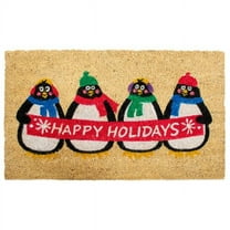 Calloway Mills Holiday Penguines Outdoor Doormat