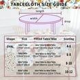 thumbnail image 5 of Spring Summer Floral Tablecloth Oval 60x84 Inch, Outdoor Tablecloth Vintage Birds Flower Table Cloth Decor for Dinner Party Picnic, 5 of 6