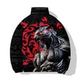 thumbnail image 2 of Abrigos de invierno para hombre, moda para hombre, nuevos abrigos de plumas, abrigo cálido para hombre, estampado 3D, ropa fresca de tigre para hombre 2024, duradero y resistente al frío, 2 of 5