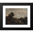 thumbnail image 2 of Eugène Louis Vasselin 18x14 Black Modern Framed Museum Art Print Titled - A Wedding in Procession (1844), 2 of 5