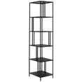 thumbnail image 4 of Henn&Hart 18" Blackened Bronze Metal Bookcase, 4 of 8