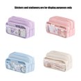 thumbnail image 4 of Pen Case, Pencil Pouches, Simple Large Pencil Case Pen Organizers Bag Zippers Expandable Big Capacity Pencil Holder Box, 4 of 9